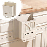 Practical Hanging Foldable Trash Can, Wall Mounted Collapsible Waste Basket for Cabinet Doors, Keeps V1192-AZ-W-32127