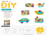 Creative DIY Puzzle Building Blocks Set for Kids Ages 3 Colorful Snap-Together Squares for Early V1341-ZY-TVNJF8N7-727PCS