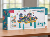 Multifunctional Kids Building Block Table Set with Storage, Compatible with 3-6 Year Olds, Includes V1341-ZY-ZTFRYMG5-108PCS