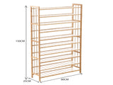 Levede Bamboo Shoe Rack Storage Wooden EA0267
