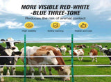 Electric Fence Tape, 1640Ft 500M Polytape Fencing Hot Wire, 3/4" Width 6 Stainless Steel Strands for V952-WLDXJDKJDK16SG4FMY3