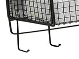 Wall Mount Storage Basket Multifunctional Iron Wall Hanging Organizer Rack with Hook for Kitchen V1294-YM0901-3117240211412