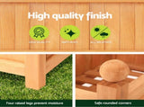 Green Fingers 2X Garden Bed Wooden 64x35x115cm Planter Raised Box Container Trellis GARDEN-WOOD-PANEL-58X2