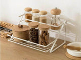 Kitchen Countertop Storage Rack Space Saving Multifunctional 2 Tiers Spice Toiletries Makeup Counter V1294-YM0710-3118230202212