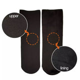 6 Pairs Large Thick Fur THERMAL HEATED SOCKS Warm Winter Work Ski Reversible V563-W8253-BLACK-6PAIRS