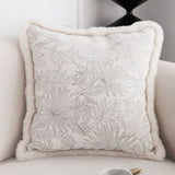 SOGA 45cm Pillow Cover French Jacquard Woven France Peony Floral Made Throw Pillow FRENCHCUSHION227