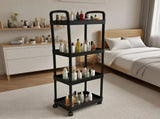 Five-Tier Rolling Cosmetics Storage Rack - Made of durable plastic, equipped with 360-degree swivel V1106-WCSNJ002