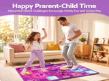 Keezi Double Player Dance Mat for Kid Rechargeable Electronic Dance Game Pad with Bluetooth, 4 Modes DMAT-DOUBLE-USB-BK