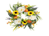 Sunflower Wreaths for Front Door, Artificial Spring Summer Wreath, Door Wreath for Outside All V1192-AZ-W-21178