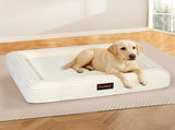 Pawz XL Size Orthopedic Dog Bed with Corduroy Removable Cover Waterproof Washable Beige PT1276-XL-WH