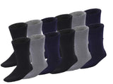 12 Pairs BAMBOO SOCKS Mens Heavy Duty Premium Thick Work Socks Cushion BULK - Assorted Colour Pack V563-12BMSKS-ACOLOUR-SIZE11-14