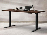 Levede Motorised Standing Desk Adjustable 140cm Walnut 1000x 1MM DH4948-140S-BKWA