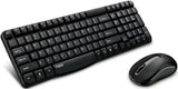 RAPOO X1800S 2.4GHz Wireless Optical Keyboard Mouse Combo Black - 1000DPI Nano V1202-V2-KBRP-X1800S-BLACK
