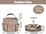 Cleaning Caddy,Cleaning Bag Organizer with Handle Tools Bag for Detailing Supplies, Bag Only, Gray V1259-DP01-A-2695