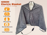 3-Setting Electric Heating Shawl USB Rapid, Portable & Machine Washable, Multifunctional V1232-DRT001