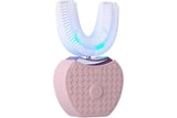 U-Shaped Electric Toothbrush 360-degree Sonic Cleaning Tooth Brush for Adults-pink V1263-JX-7493-2