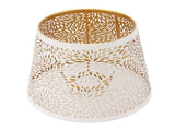 Lamp Shade E27 E26 White Carved Flower Pattern Iron Modern Design Easy Installation Bulb Shade for V1294-YM0706-3119230133111