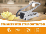 French Fry Cutter - Potato Cutter - Vegetable Cutter - 2 Inserts - Non-Slip Rubber Base - Dishwasher V1188-MS101-01220-1