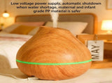 Wood Grain Aroma Humidifier, Energy-Saving Fragrance Spray, Seven-Color Ambient Light, Smart Timer, V1232-JSQ-XBYS-001