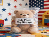10Pcs Clear Plastic Resealable Zip Bags, 16 x 24 Large Poly Bags with Zip Seal for Travel, Storage, V1192-AZ-W-17421
