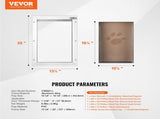 Pet Door, 33.7 x 50.9 cm Aluminum Frame with Lock and Flap System, Weatherproof Doggy Door, Easy to V952-MSCWMLMLHJ1PCF80QV0