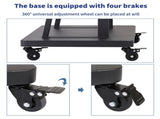 32-80 Rolling TV Stand with 2-Tier Shelf Adjustable Mount V178-66763