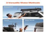 Roof Rack Water Tank, 4 Gal, Multi-Dispensing Outdoor Tank with 2 Splash-Guard Panels & T-slot, V952-CDJSXZTK4GALFADHNV0