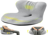 Memory Foam Seat Cushion for Office Chair - Sciatica Pain Relief Coccyx Cushion for Tailbone Pain V1107-800-83751-LTG