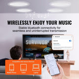 VEVOR 4 PCs 165.1 mm Bluetooth in Ceiling Speakers, 150W, Flush Mount Ceiling & in-Wall Speaker V952-DPXDYSQ65YCSYB22LV3