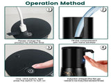 Automatic Dispenser Touchless, 12oz Ceramic Liquid Dispenser, Rechargeable Hands-Free Dish V1369-AZ3-W-01317