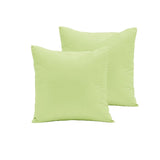 Pair of Polyester Cotton European Pillowcases Moss V442-END-PILLOWC-POLYCOTTON-MOSS-EU