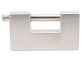 High Security Padlock Rectangular Thick Shackle AntiTheft Iron DShaped Door Lock V1294-YM0901-3114200082511