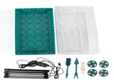 Plant Starter Tray Propagator Plant Greenhouse Grow Kit with 4 Tube Grow Light USB Connector Plant V1294-YM0901-3111250028711