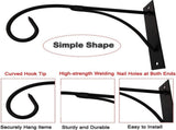 Set of 2 - Hanging Pot - Plant Hanger - Wall Hook - Flower Pot Hanging Hooks - Outdoor Balcony V1188-MS101-02079-1