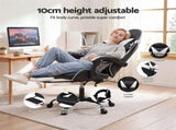 Artiss Ergonomic Gaming Office Chair with 2 Point Message Black MOC-L-GC-2P-BK-WH