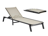 Outdoor Chaise Lounge Chair, 181 kg Weight Capacity, Foldable Sun Tanning Chair, 5 Adjustable V952-JSTYGDTYKQSKCV0XW001V0