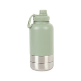3-in-1 Portable Pet Travel Water & Food Bottle, 304 stainless steel, a must-have for walks and V1385-CRLXP-WU-0830-004