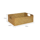 Handmade Seaweed Storage Basket Woven Storage Box with Handle for Home Kitchen Office V1294-YM0901-10254165