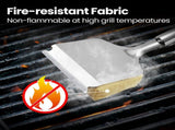 Gourmet Easy 2-IN-1 Grill Brush Cleaning Kit, Interchangeable BBQ Brush & Griddle Scraper V1376-BBQBRUSHYE