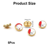 5Pcs Trumpet Button Buttons Musical Instrument Tool Buttons Instrument Accessory Trumpet V1369-AZ3-W-14125