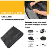 8Ftx7Ft Magnetic Garage Door Screen For 1 Car Garage Doors, Reinforced Fiberglass Garage Screen, V1188-MS-227-1218