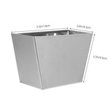 Wall Mount Bottle Cap Catcher in Silver Stainless Steel for Home Use 2pcs V1369-AZ3-W-20806