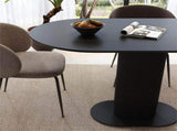 Clara Eclipse Oval Dining Table V264-DNT-415C-BLK-13M