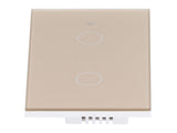 For Zigbee Tuya Remote Light Switch Voice Control 2Gang US Wall Touch Switch AC 100240V V1294-YM0901-3113210138713