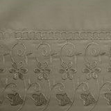 Essentially Home Living Machine Lace Embroidered Sheet Set Single Mocha V442-INT-SHEETS-MICROLACE-MOCHA-SB