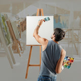 5 pack of 50x60cm Artist Blank Stretched Canvas Canvases Art Large White Range Oil Acrylic Wood V63-828101