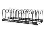 Pot Lids Organizer Rack 14 Adjustable Dividers Expandable Cutting Board Pot Lid Holder for Baking V1294-YM0901-3118250135011