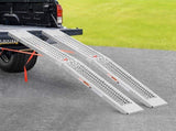 Steel Ramps, 1000 lbs, 2Pcs Heavy-duty Ramps Wider Ramp Surface, Universal Stable Loading Ramp V952-ZZGPDGZ1000LL25YEV0