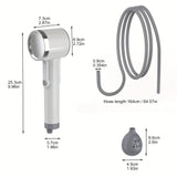 Electric Portable Outdoor Shower ABS Body / USB Charging / 164cm Kink-Resistant Hose / Strong V1232-HWLYQ-001