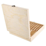 87 Slots Wooden Large Essential Oil Storage Holder Box Case Container Organizer V1294-YM0901-JY05376